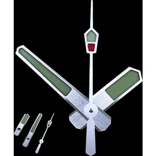 Frosted Steel Watch Hands for Seiko Drivers Watch Strong C3 Luminous Needle Suit for NH35 NH36 Movements SBDX001 SBDC001 SKX007