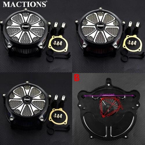 Motorcycle CNC Crafts Air Cleaner Intake Filter For Harley Touring 2000-2007 Softail 2000-2015 Dyna 2000-2015 2016 2017