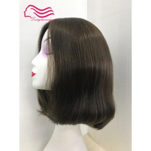 Tsingtaowigs Custom made European virgin hair unprocessed hair 12inch BOB jewish wig Best Sheitels wigs free shipping