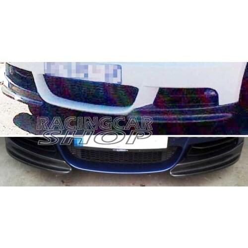 Real Carbon Fiber Front Spiltters spoiler Flaps Cupwings For BMW E82 135i M tech Bumper 08-11 B044