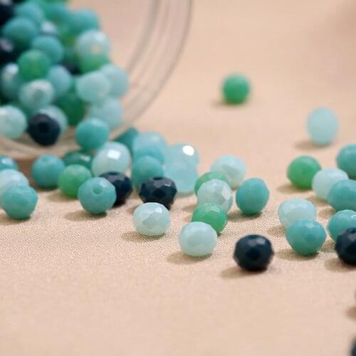 Multicolor Shiny Glass Beads Crystal Beads Wholesale Spacer BeadsCrystal Rondelle Beads for Jewelry Making Jewelry Diy