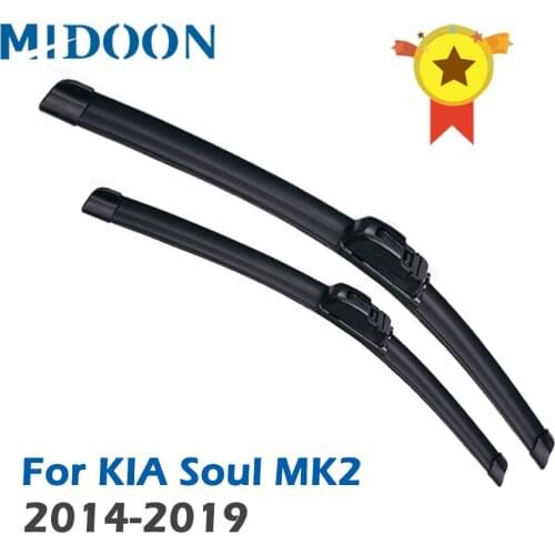 MIDOON Wiper Front Wiper Blades For Kia Soul MK2 2014 2015 2016 2017 2018 2019 Windshield Windscreen Front Window 24"+20"