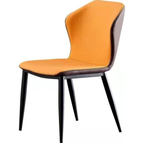 Nordic family back dining chair modern simple restaurant Technology cloth chair dressing table bedroom stool