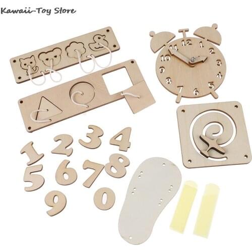 Busy Board DIY Toys Baby Montessori Sensory Activity Board Accessories Fine Motor Skill Latch Lock Cognition Toy Games