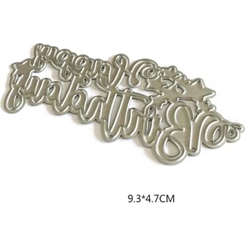 Star Happy Birthday Metal Cutting Dies Stencil Scrapbooking DIY Album Stamp Paper Card Embossing Decoration Craft