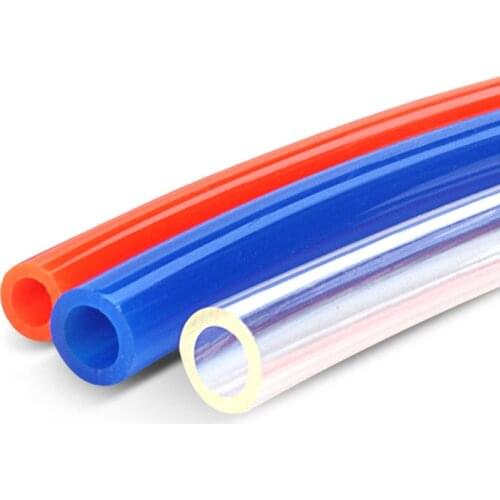 5meters 4 6 8 10 12 mm outer diameter one button pipe fitting polyurethane PU pipe pneumatic soft pneumatic hose