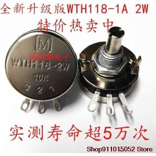 10 PCS original high life potentiometer WTH118-1 a 2 w 2 k2 lap carbon film potentiometer