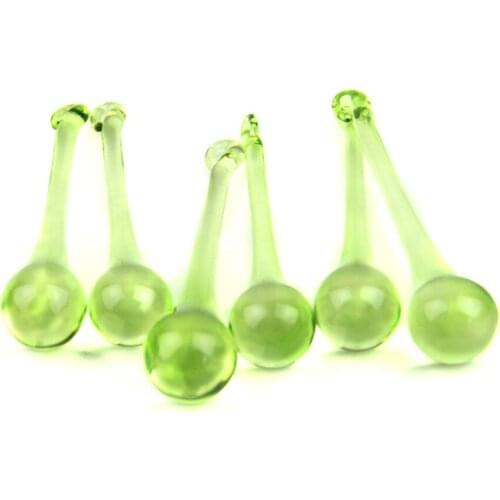 16x60mm/20x80mm Lt.green Crystal Glass Prism Raindrops Modern Chandelier Pendants Lighting Parts For Home Decoration