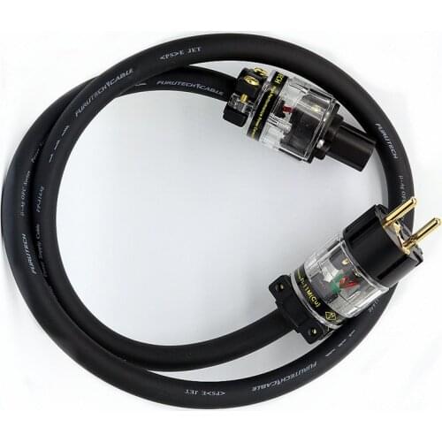 AHSY Furukawa 314Ag OFC sauerstofffreies kupferversilbertes europäisches Netzkabel HiFi-Audioverstärker IEC-Kabel EU-Kabel