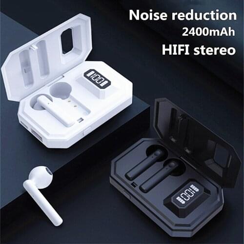 Bluetooth 5.0 Wireless Earphone TWS Headphones in-Ear Deep Bass Earbuds Built-in Mic Headset Touch Control 3D Stereo headphone