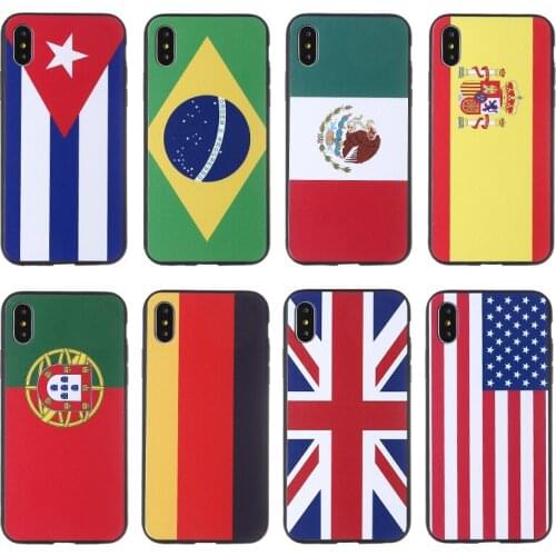 Moble Phone Case European Cup Country Flag Footbacll Support Smartphone Coque for Iphone 11 12promax Fundas X Xr 11promax Cover