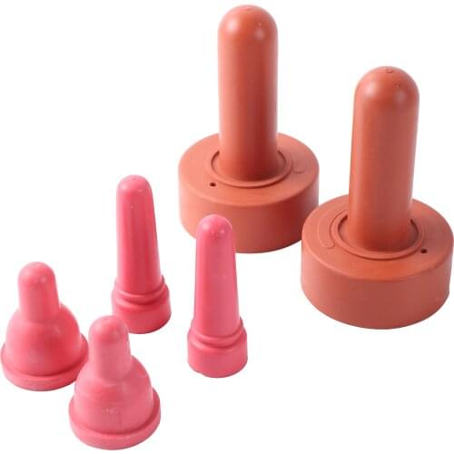 Calf Pacifier Rubber Lamb Pacifier Milk Drink Nipple Milk Feeding Bottle Bucket Wide Mouth Nipple Teat For Goat Sheep 10 Pcs