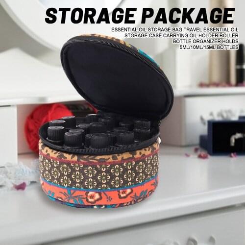 Essential Oil Storage Bag Travel Essential Oil Storage Case Carrying Oil Holder Roller Bottle Organizer Holds Bottles