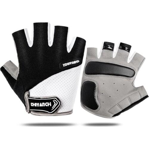 Breathable Fingerless Gloves Cycling Damping Anti-Slip Mat Motorcycle Road Bike Mens Womens Sports Gloves Bmx For Bicycle