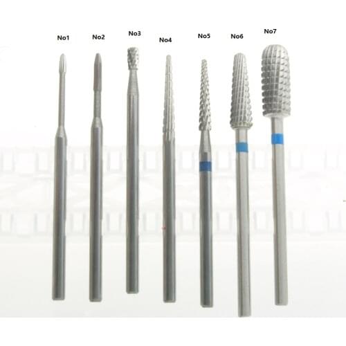 1Pc Nail Drill Bit Hot Medical Stainless Steel Burr Manicure Cutters Cuticle Clean Nail Drill Accessories Foot Care Tools