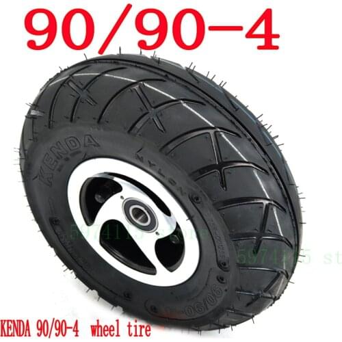 Good Quality 90 / 90-4 Inch 3.00-4 Tire Inner Tube Alloy Hub Rims For Gasoline / Electric Scooter 10 Inch Road Tire (scooter Pa