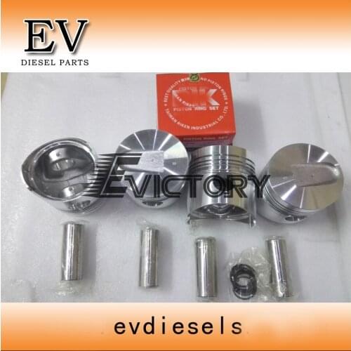 Forklift Engine rebuild kit 4DR5 piston piston ring cylinder liner full gasket kit main&con rod bearing