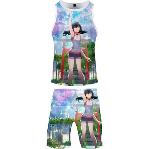 Son of the weather two piece set casual short sleeve T-shirt+ shorts kpops high street fashion round neck tshirt shorts set