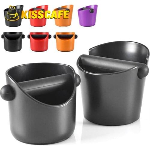 Hot Sale Coffee Grind Knock Box And Espresso Dump Bin Coffee Tamper Knock Box Deep Bent Design Coffee Accessorie Multiple Colour