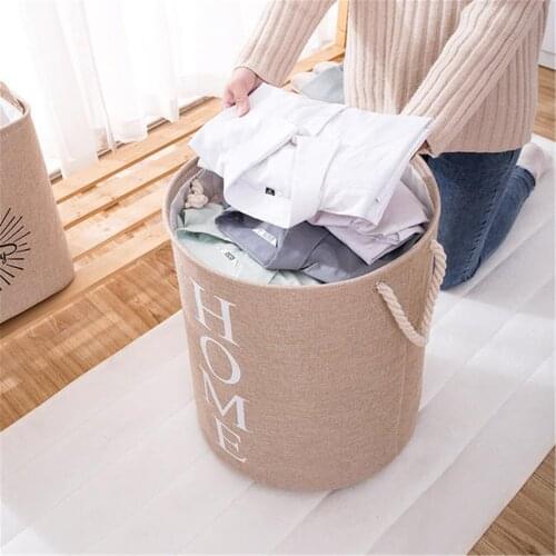 Linen Cloth Storage Basket Dirty Clothes Hamper Dirty Clothes Basket Toy Storage Basket Household Laundry Storage Baskets