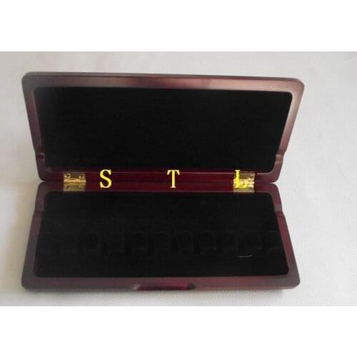 Beautiful Wooden Bassoon reed case hold 10 pcs reeds Strong