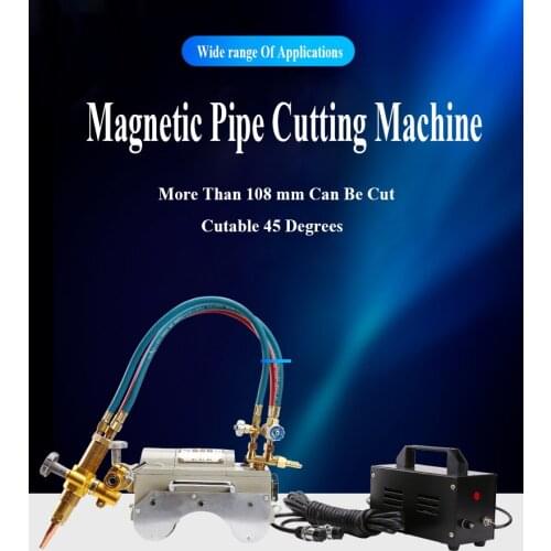 Magnetic Beveling Machine Magnetic Pipe Cutting Machine Bevel Semi-automatic Flame Gas Cutter