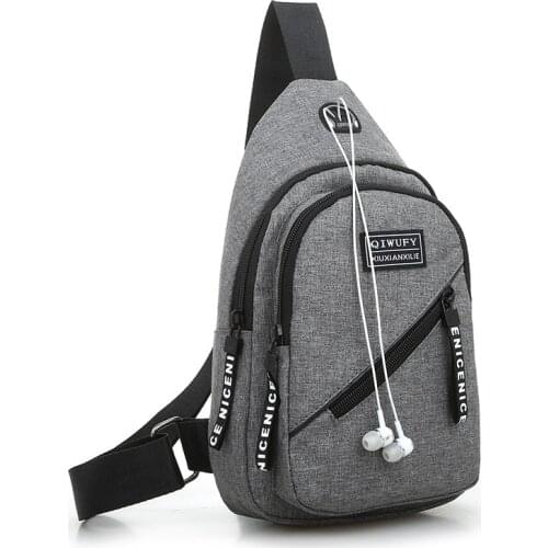 Men Chest Bag Sling Bag Male Shoulder Waist Handbag High Capacity Crossbody Bags For Short Trip Antitheft Messenger Bag