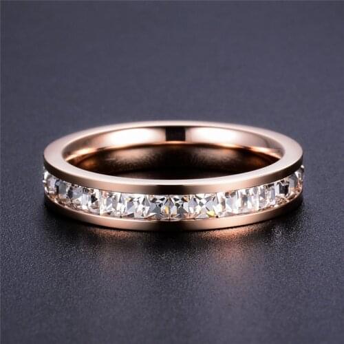 Top Brand Fashion Luxury Jewelry 316L Stainless Steel Anti-allergic Love Rings For Man Woman Wedding Accessories Bague Femme