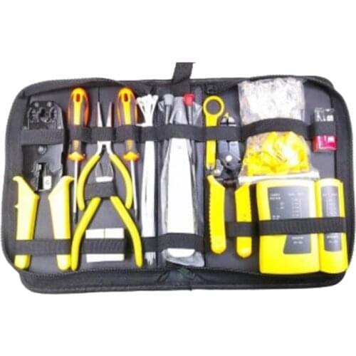 Portable Network Repair Tool Kit Wire Cutter Screwdriver Pliers Crimping Maintenance LAN Cable Tester Tool Sets Dropshipping