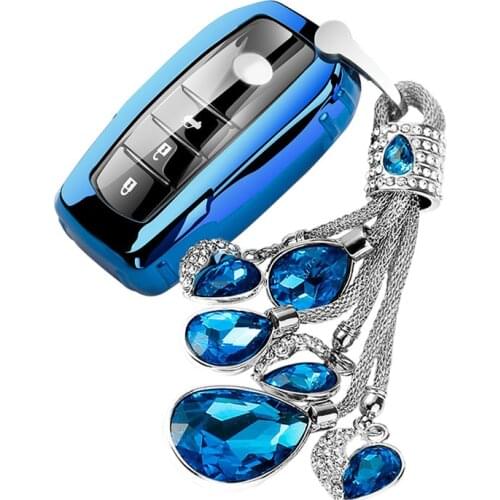 Scratch-resistant New Soft TPU Car Key Case For Toyota corolla CHR Prius Corolla RAV4 Prado 2017 2018 Remote keyless Key Cover