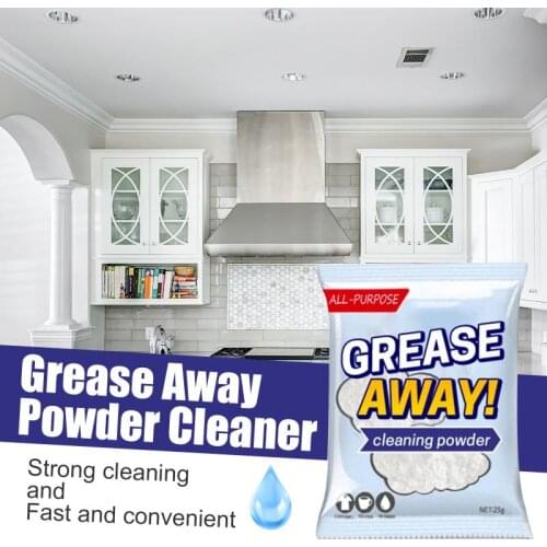 Decontamination powder grease powder no damage degreasing agent degreasing agent dirt and stubborn stains kitchen dust cleaner