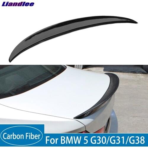 Real Carbon Fiber P Style For BMW 5 Series G30/G31/G38 2016 2017 2018 2019 Car Rear Trunk Spoiler Wing Rear Spoilers
