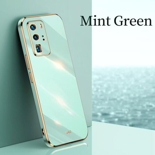 Luxury Plating Phone Case For Huawei P40 P30 P20 Pro Mate 40 30 20 Pro Cover Silicone TPU Coque For Honor 50 Pro 50SE Back Cover