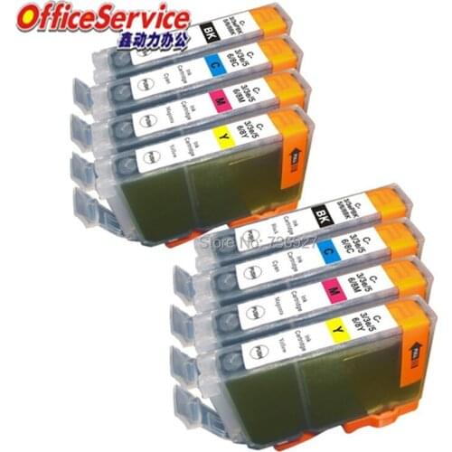 8X For BCI-6 BCI6 Compatible inkjet Cartridge BCI-3 BCI3E For Canon MP510 MP530 MP600 i560 i6100 MP750 MP760 printer