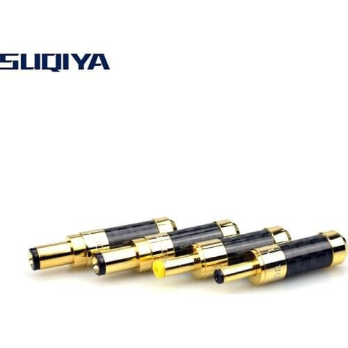 SUQIYA-Pure copper carbon fiber gold-plated DC DC power plug full range of specifications plastic gold-plated DC plug