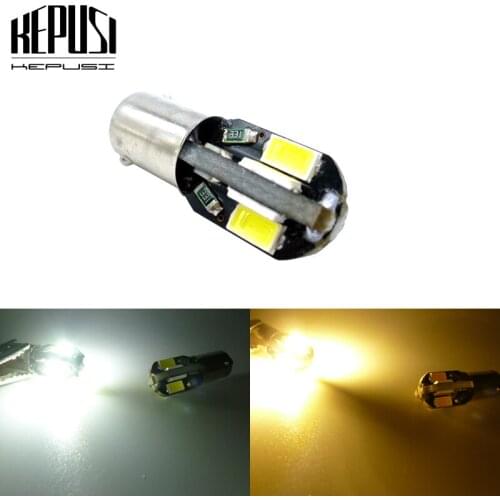 BA9S Led Bulb T4W Led Canbus Car Interior Lights Marker Dome Readling License Plate Lamp 12V White Warm white yellow amber