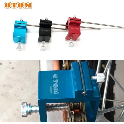 OTOM Universal Chain Adjusting Alignment Tool Metal Blue Design For Dirt Pit Bike Motorcycle ATV Motocross Motorbike Accessories