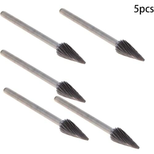 Utoolmart Model 9/10 Rotary File Tungsten Steel Alloy M/N Grinding Head Milling Head Wood Carving Single-cut 1PCS/3PCS/5PCS