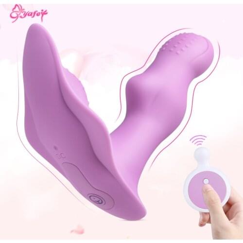 Strapon Dildo Vibrator Invisible Butterfly Vibrating Panties Clit Stimulator Masturbator Anal Vibrator Adult Sex Toys for Women