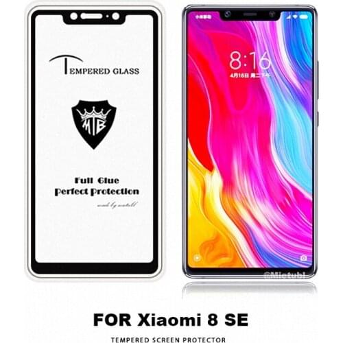 Full Cover Full AB Glue Tempered Glass Screen Protector Film for Xiaomi Mi 8 SE Mi8 SE for Xiaomi Mi 8 Mi8 Anti fingerprint