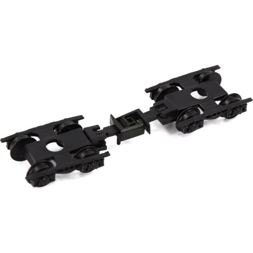 12pcs/24pcs Model Train N scale 1:160 POM Bogies with Couplers 36" Plastic Wheels HP23N