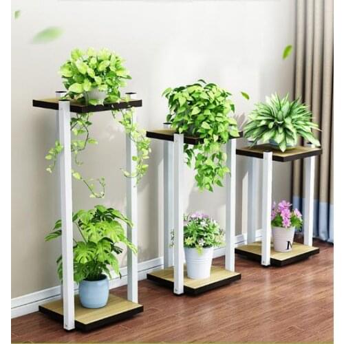 Flower rack tieyi multilayer indoor floor space to install meat flowerpot shelf shelf greengrass floret living room balcony