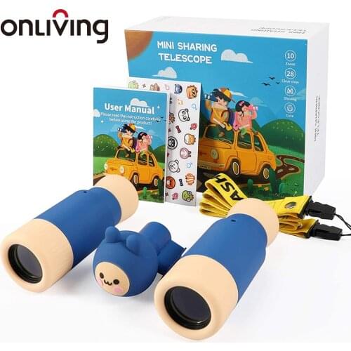 ONLIVING Children Telescope Binoculars Compact Detachable Mini Monoculars Portable Telescope for Outdoor Kids Toys Birthday Gift