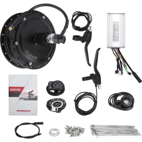 Electric Bike Bicycle 36V 500W Rear Wheel Hub Motor KT-900S Display 12G Spoke E-bike Controller Thumb Throttle Brake Lever