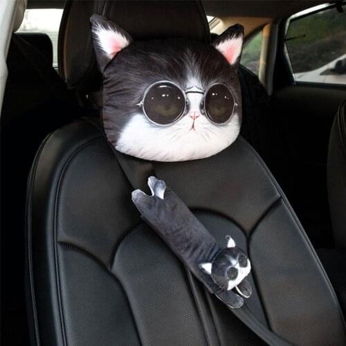 2PCS Cartoon Car Seat Belt Shoulder Pad Universal Auto Seat Belt Covers Protector Safety Belt Cover Padding Strap Car Accessorie