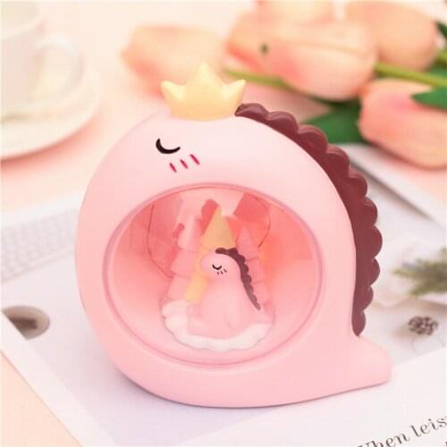 Creative New Products Gift Dinosaur Castle Star Light Small Night Light Home Decoration Bedside Lamp Girl Heart Ornament