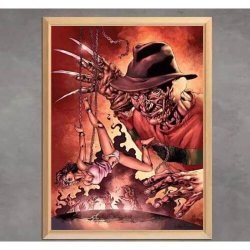 Classic Hot Sale 5D Diamond Painting Horror Movie Characters Full Square /Round drill Diamond Embroidery Rhinestones Mosaic DIY