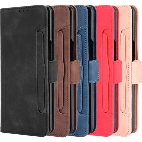 Mix Fold Case Vintage Business Leather Coque Wallet Cover Slot Stand Flip Para Shockproof Shell for Xiaomi Mi Mix Fold Capa