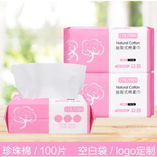 80/100pcs 20*20cm Disposable Cleaning Facial Wipes Makeup Remover Natural Cotton Cleansing Towel Tool