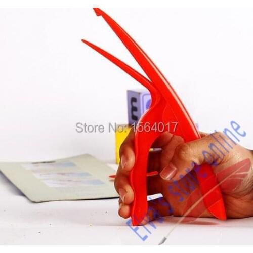 Excellent Plastic red Shrimp Lobster Prawn peeler Seafood Shell Curved clip Peeler for eating seafood clip Cooking Kitchen Tool